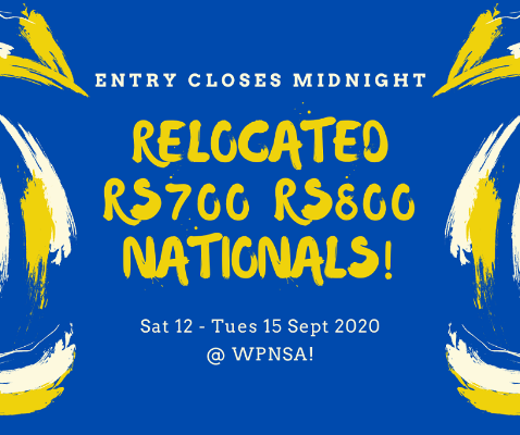 More information on HURRY HURRY NATIONALS ENTRY CLOSES TONIGHT AT MIDNIGHT!
